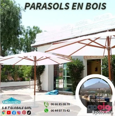 Parasols en bois
